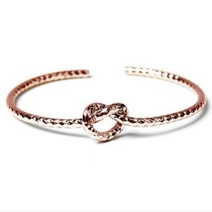 Rose Goldtone Knot Cuff
